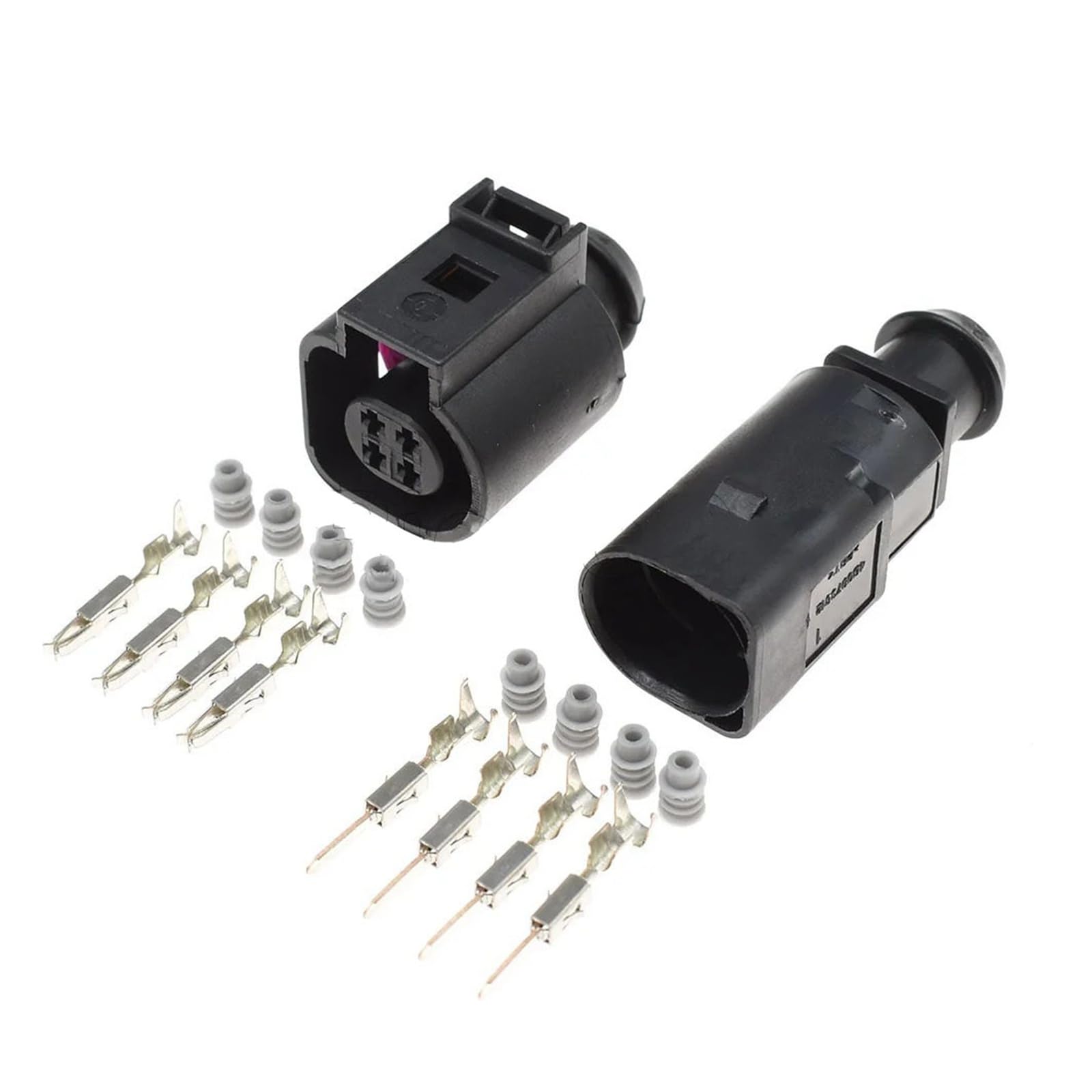 ChunLK 1-20 Kit 4 Loch Männlich Weiblich 1,5mm Wasser Temperatur Sensor 4B0973712 Stecker for 4B0 973 812 4B0973812 4B0 973 712(Male Female Set,10Sets) von ChunLK