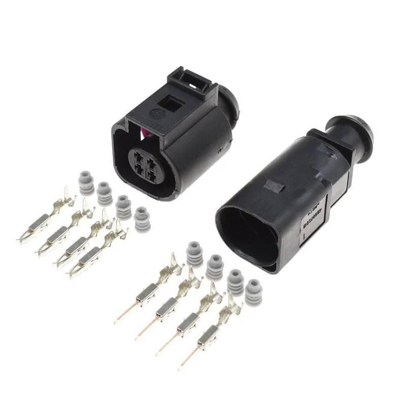 ChunLK 1-20 Kit 4 Loch Männlich Weiblich 1,5mm Wasser Temperatur Sensor 4B0973712 Stecker for 4B0 973 812 4B0973812 4B0 973 712(Male Female Set,10Sets) von ChunLK