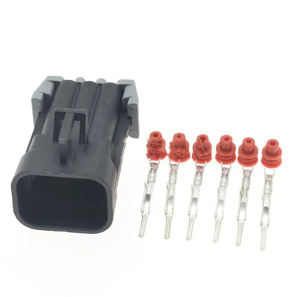 ChunLK 1-20 Sets 6 Pin Metri-Pack 150 Männlich Weiblich Wasserdichter Kfz-Stecker, Kfz-Buchse, for Kfz-Kabelbaum 12052848 12124107(Male Set,1Set) von ChunLK