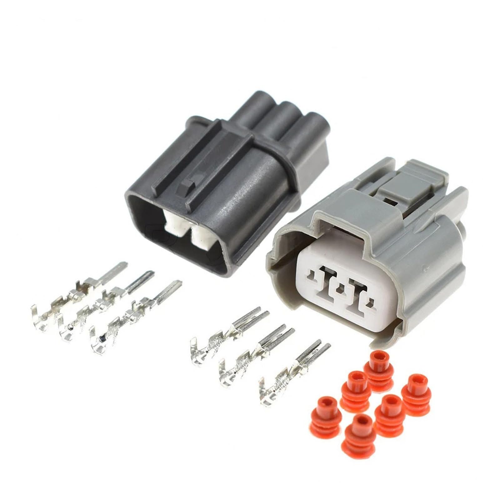 ChunLK 1-20Kit 3-poliger männlich-weiblicher wasserdichter Motorsteckverbinder der B-Serie 6189-0130 6181-0071 for die Scheinwerfereinstellung(Male Female Set,20Sets) von ChunLK