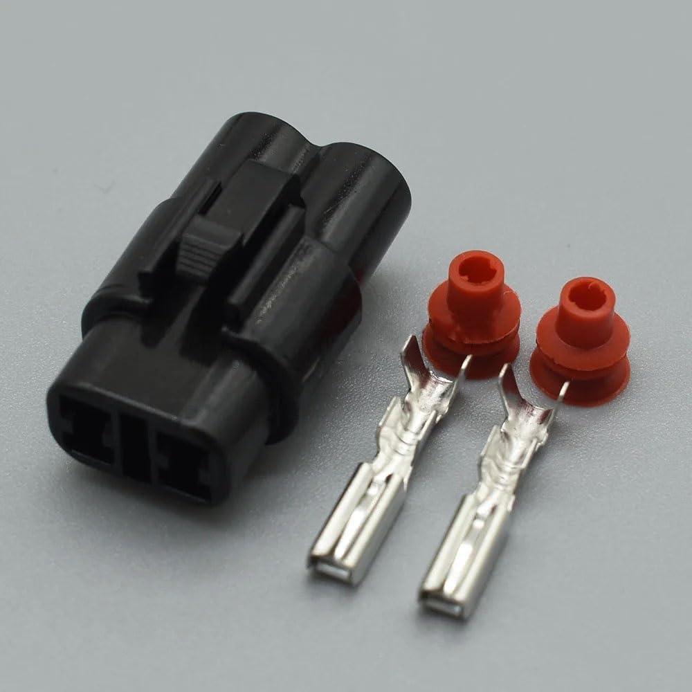 ChunLK 1-20Set 2/3/4 Pin Wasserdicht Schwarz Grau Weiß Kit Auto Stecker PA66 6187-2171 6180-2181 6180-2321(DJ7021-2-21-B,5Sets) von ChunLK