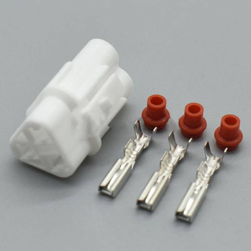 ChunLK 1-20Set 2/3/4 Pin Wasserdicht Schwarz Grau Weiß Kit Auto Stecker PA66 6187-2171 6180-2181 6180-2321(DJ7031F-2-21,5Sets) von ChunLK