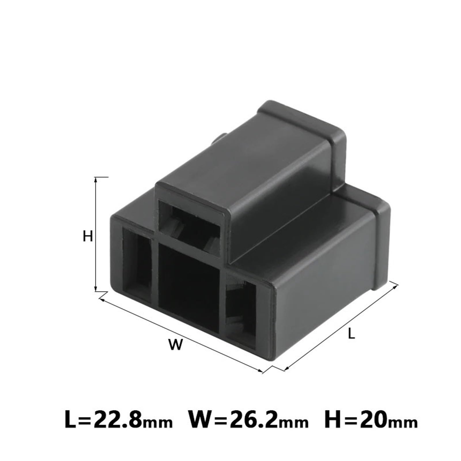 ChunLK 2/5/10 Sets 3 Pin Auto Elektrische Kabel Männlich Weiblich Anschlüsse for Hernien Lampe H4 Lampe Motorrad DJ7033-7,81-11(3p Female,10 Sets) von ChunLK