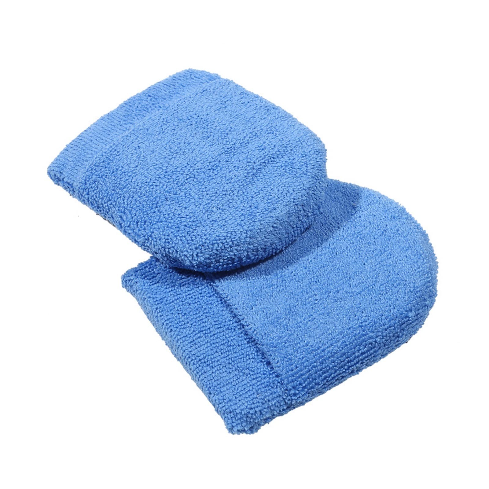 ChunLK 2/6PCS Weiche Mikrofaser Auto Wachs Applikator Handschuhe Polieren Schwamm Wachs Schaum Applikator Pad for Auto Reinigung Auto detaillierung(Blue-2PCS) von ChunLK