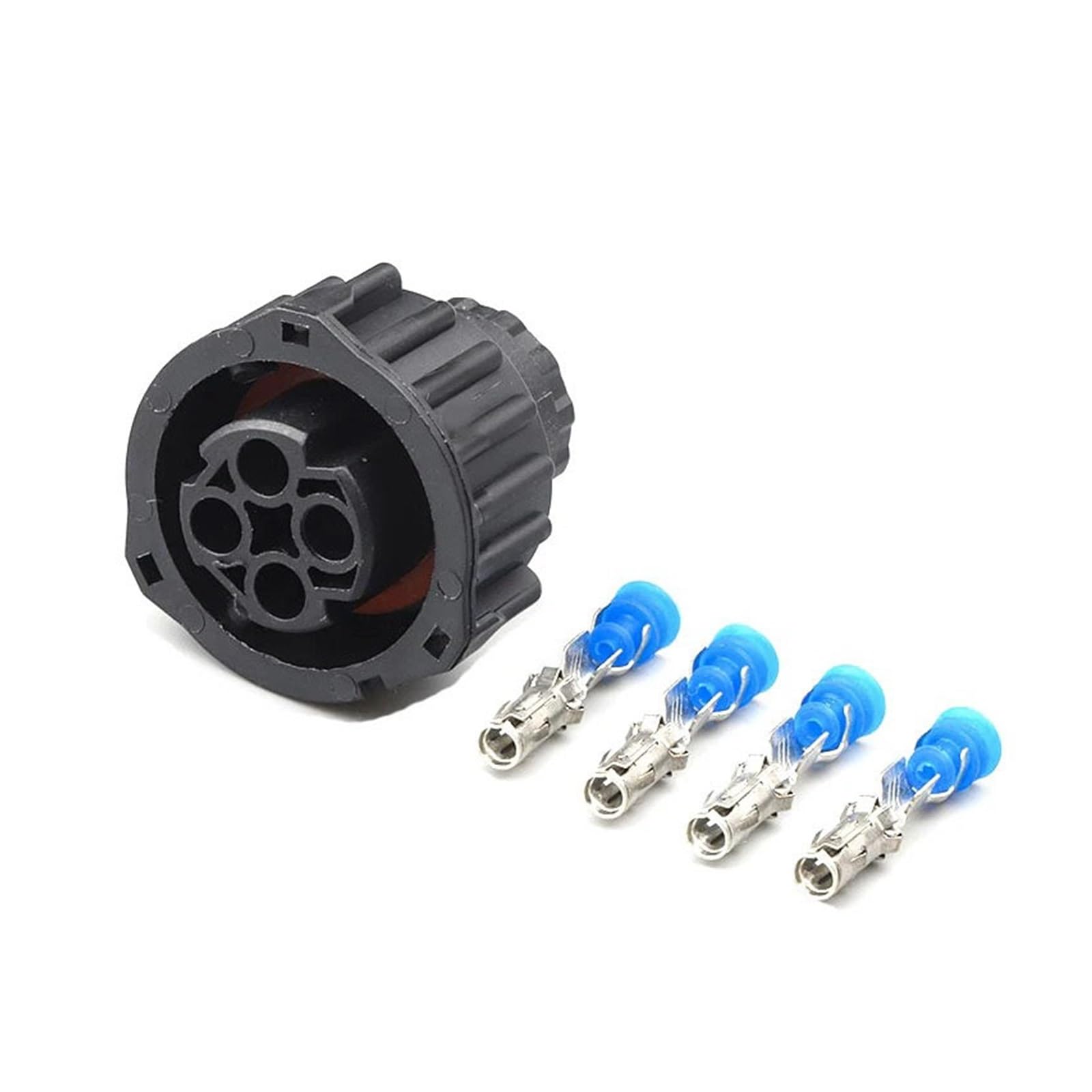 ChunLK 5/10/20/50 Sets 4 Pin Runde Kilometerzähler Geschwindigkeit Sensor Kabelstecker Versiegelt Auto Schwarz Buchse 1-967325-1(5 Sets) von ChunLK