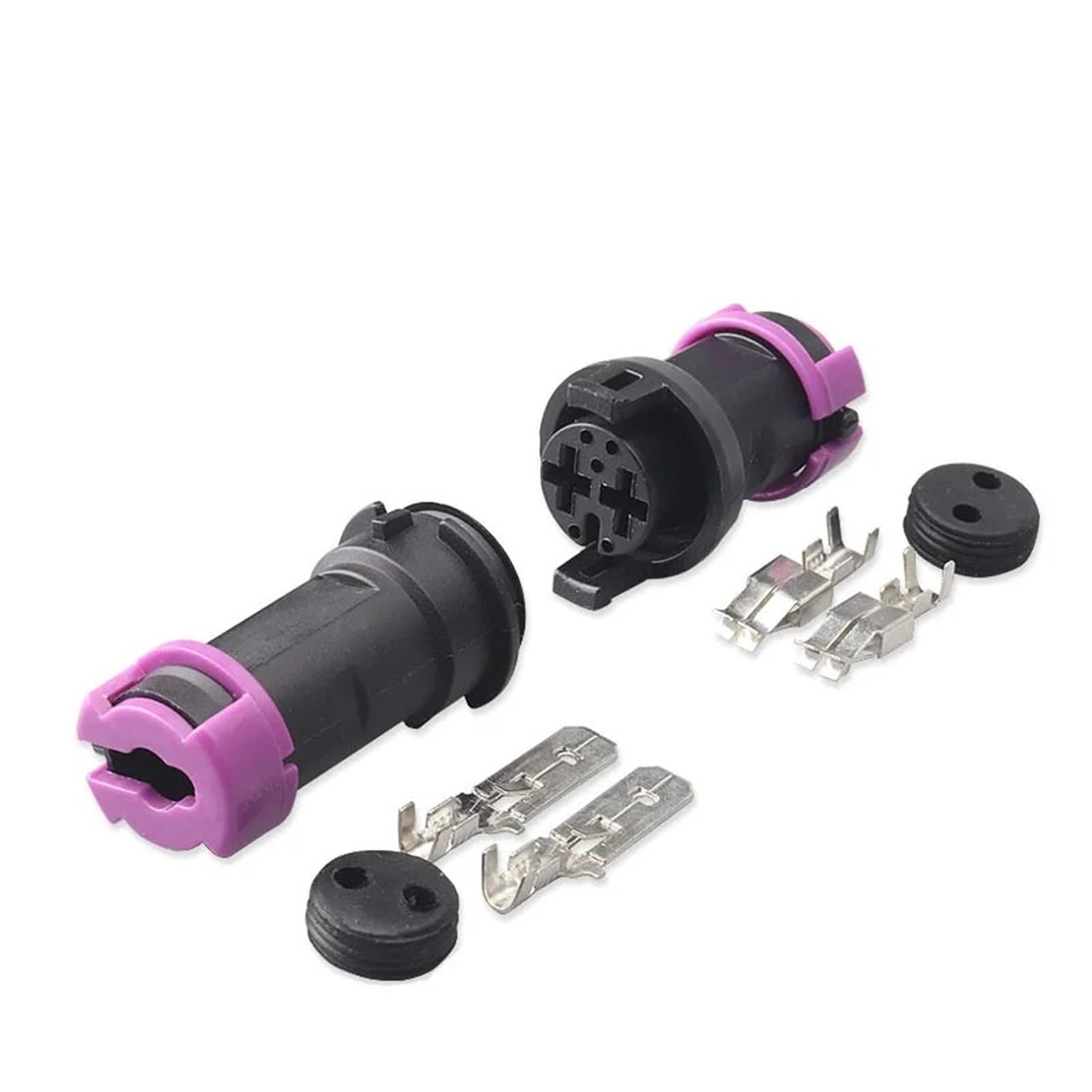 ChunLK 5/10/20/50 Sets Kit TE 2 Pin 813972926 813972923 Männlich Weiblich Rund wasserdichte Nebel Lampe Stecker Stecker for Rx7(2p Male Female,10 Sets) von ChunLK