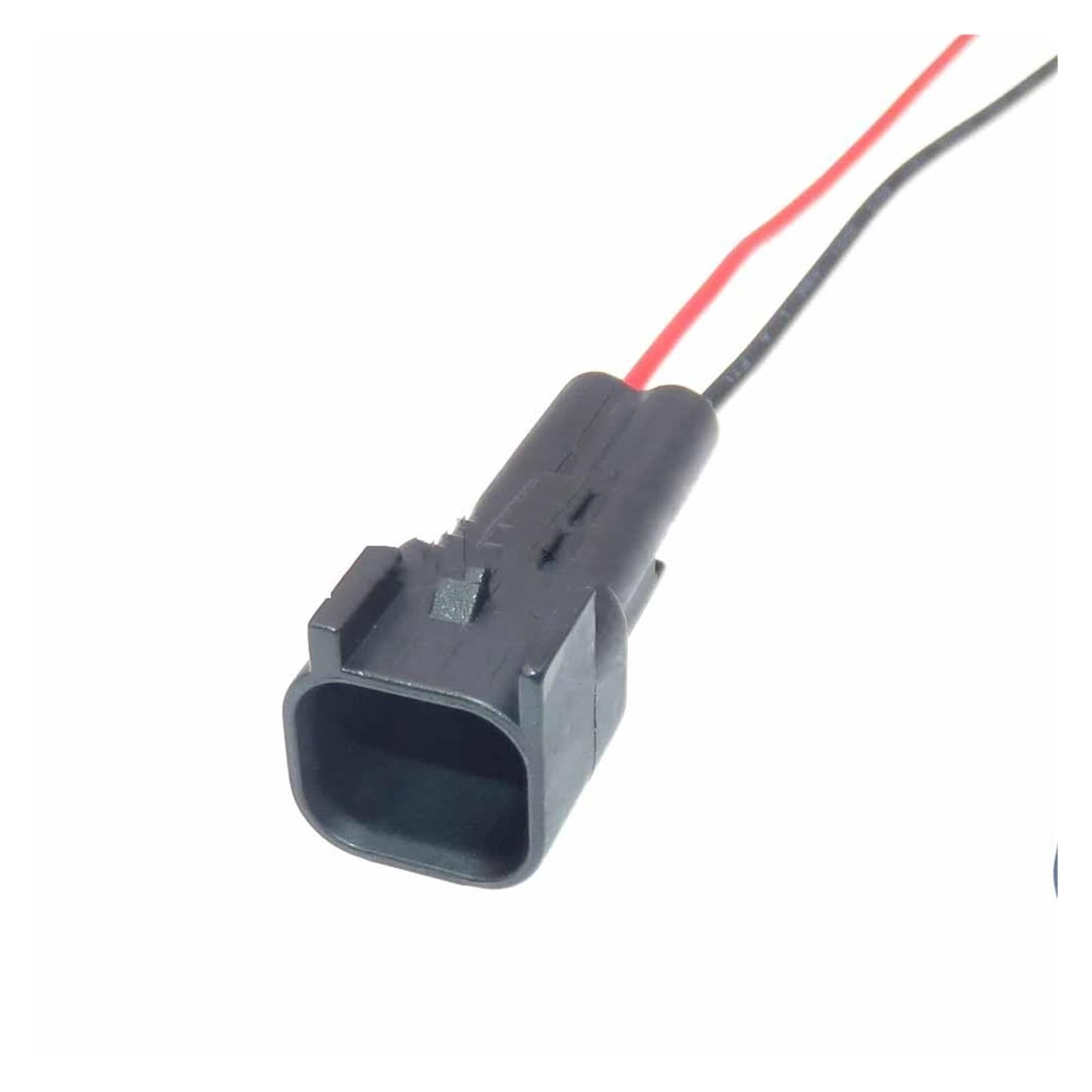 ChunLK 5 Satz 2-Loch-Kunststoffgehäusebuchsen for wasserdichte Automobilstecker, Auto-Center-Hupe-Kabelstecker(Rosso) von ChunLK