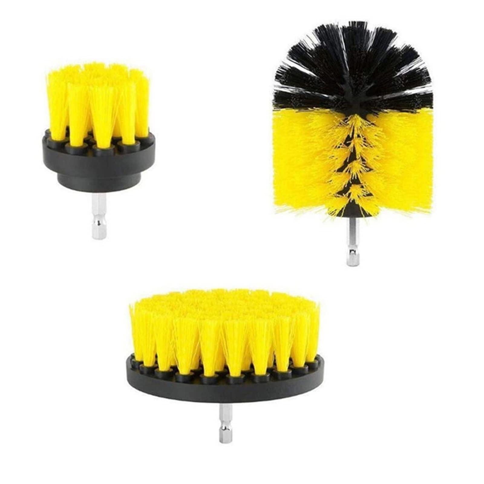 ChunLK 5Pcs 3Pcs Elektrische Bohrer-Bürsten Kit Power Wäscher Pinsel for Teppich Badezimmer Oberfläche Badewanne Dusche Fliesen Auto Reifen Reinigung Werkzeuge(3pcs) von ChunLK