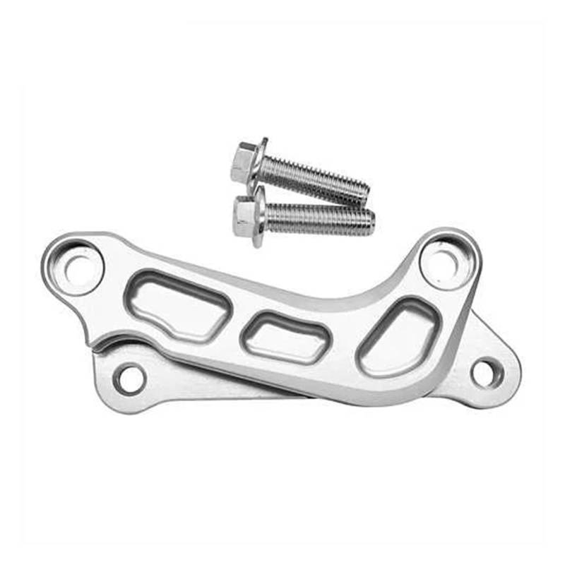 ChunLK Aluminium Legierung Disc Bremse Adapter Sattel Post Mount Halterung Bremssattel Adapter for 320 Motorrad for XCF XCW(320MM Silvery) von ChunLK