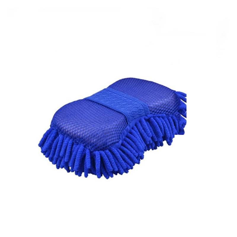 ChunLK Mikrofaser-Autowaschschwamm, Reinigung, Autopflege, Detaillierung, Bürsten, Waschen, Handtuch, Auto-Handschuhe, Styling-Zubehör(Blue 1PCS) von ChunLK