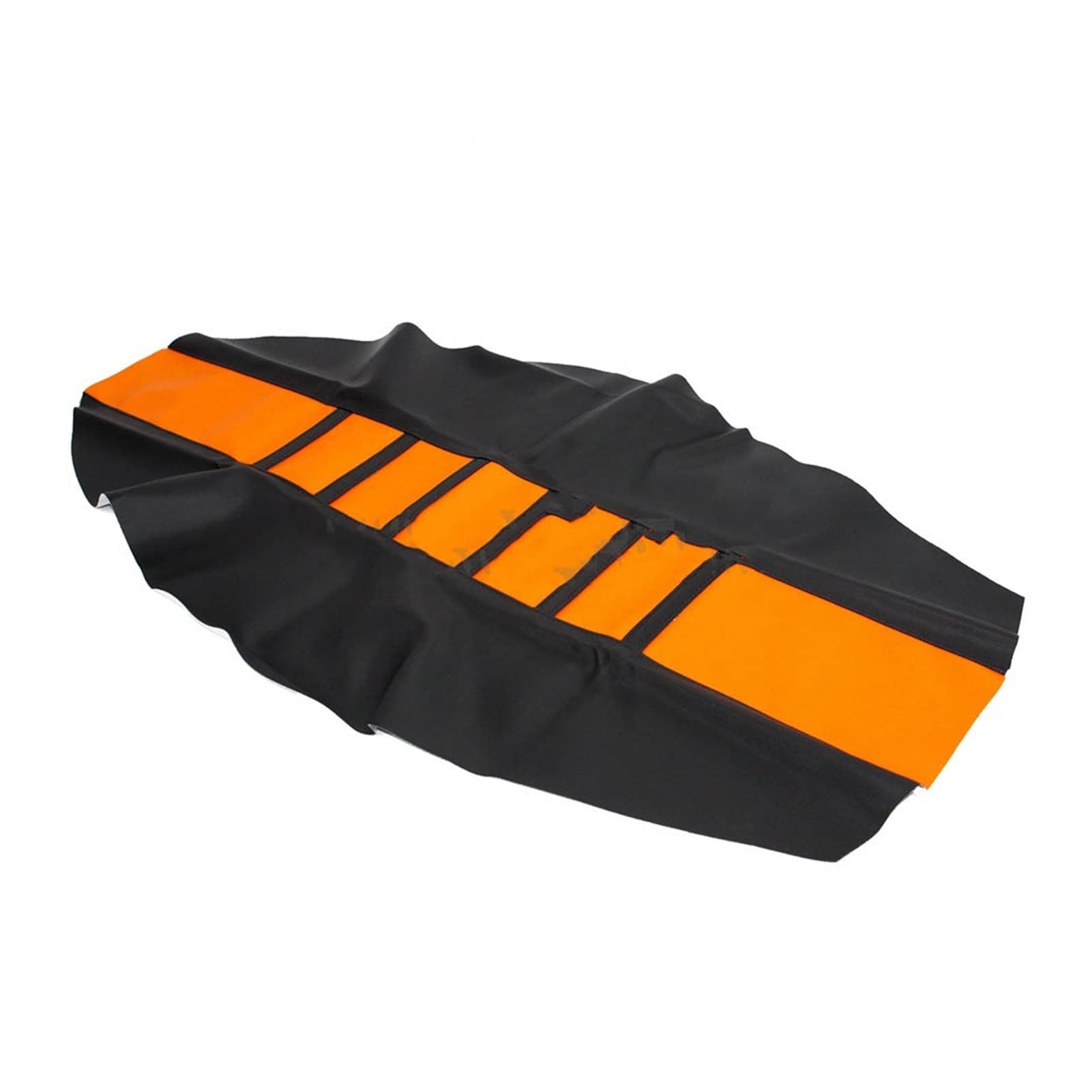 ChunLK Universeller Gerippter weicher Sitzbezug mit Greifer, for EXC SX TE FE CR KX KXF RM RMZ YZF WRF Enduro Motocross(Black orange) von ChunLK
