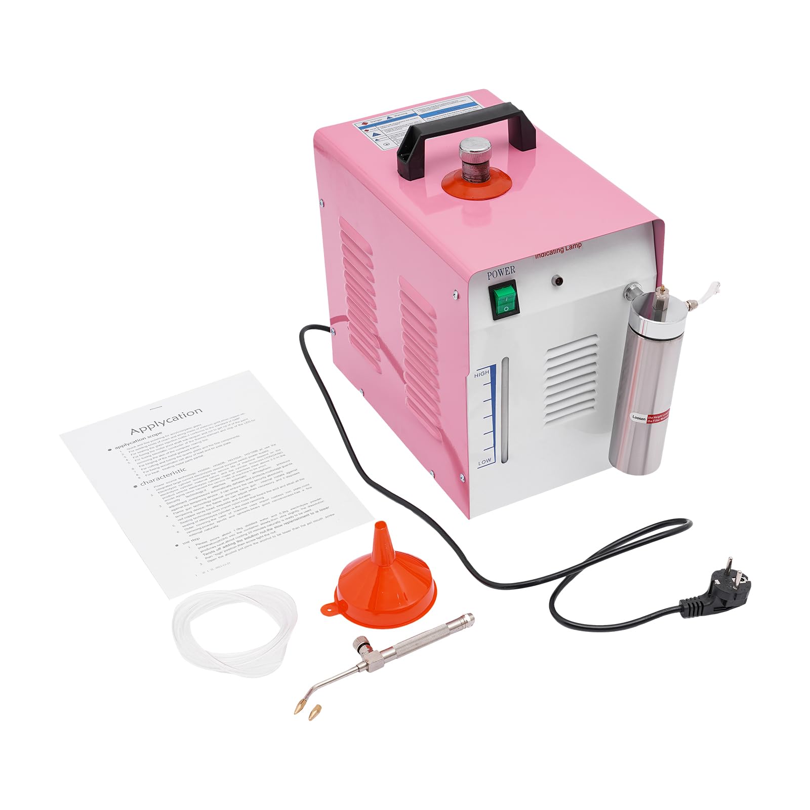 Acryl-Poliermaschine Acryl-Polierer, 200W Gasflamme Generator 60L/H Flamme Acryl Welder Maschine Acryl Flamme Poliermaschine, Poliermaschine Wasser Schweißer Flamme Polierer, 28x44x36cm (60L) von Chynalys