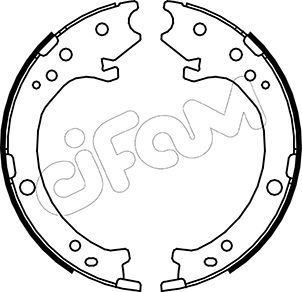 Bremsbackensatz, Feststellbremse Hinterachse Cifam 153-161 von Cifam