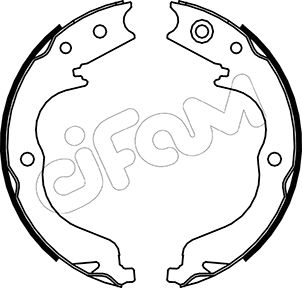 Bremsbackensatz, Feststellbremse Hinterachse Cifam 153-268 von Cifam