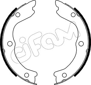 Bremsbackensatz, Feststellbremse Hinterachse Cifam 153-293 von Cifam