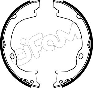 Bremsbackensatz, Feststellbremse Hinterachse Cifam 153-363 von Cifam