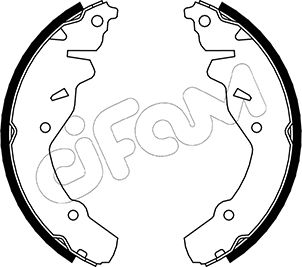 Bremsbackensatz Hinterachse Cifam 153-029 von Cifam