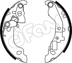 Bremsbackensatz Hinterachse Cifam 153-079Y von Cifam