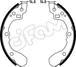 Bremsbackensatz Hinterachse Cifam 153-217 von Cifam