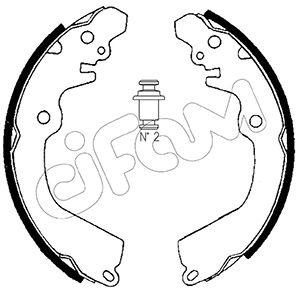 Bremsbackensatz Hinterachse Cifam 153-257 von Cifam