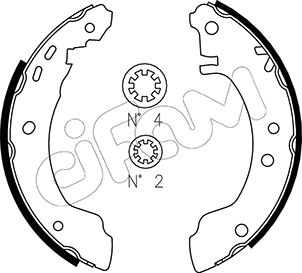 Bremsbackensatz Hinterachse Cifam 153-283 von Cifam