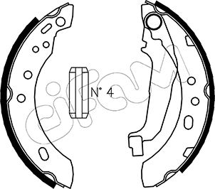 Bremsbackensatz Hinterachse Cifam 153-284 von Cifam