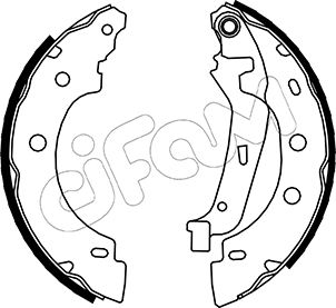 Bremsbackensatz Hinterachse Cifam 153-355 von Cifam