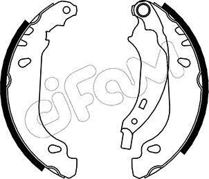 Bremsbackensatz Hinterachse Cifam 153-356 von Cifam