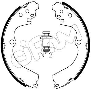 Bremsbackensatz Hinterachse Cifam 153-383 von Cifam