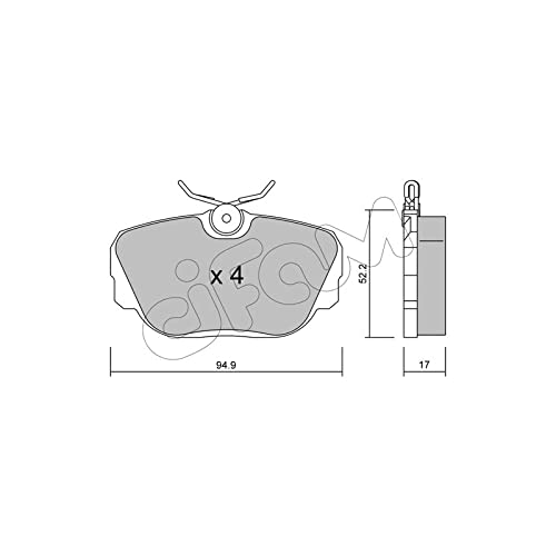 CIFAM 822-042-0 Bremsbeläge von Cifam