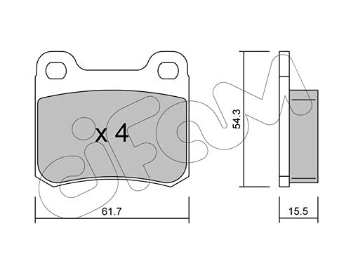 CIFAM 822-092-1 Bremsbeläge von Autoteile Gocht