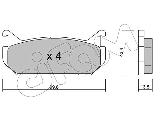 CIFAM 822-303-0 Bremsbeläge von Cifam