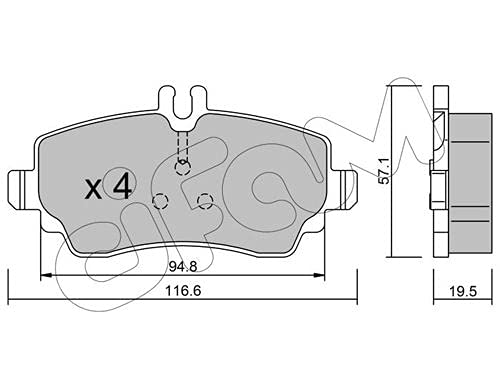 CIFAM 822-310-1 Bremsbeläge von Cifam