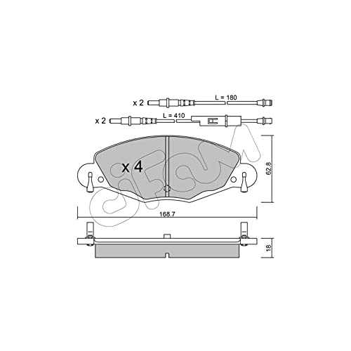 CIFAM 822-332-0 Bremsbeläge von Autoteile Gocht