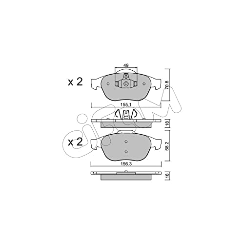 CIFAM 822-336-2 Bremsbeläge von Autoteile Gocht