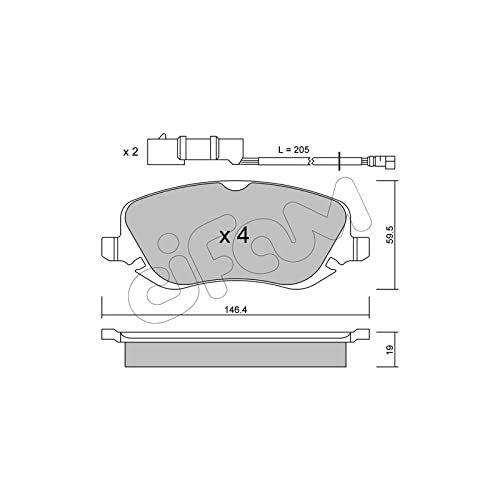 CIFAM 822-529-0 Bremsbeläge von Autoteile Gocht