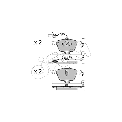 CIFAM 822-551-0 Bremsbeläge von Autoteile Gocht