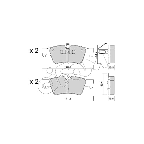 CIFAM 822-568-1 Bremsbeläge von Autoteile Gocht