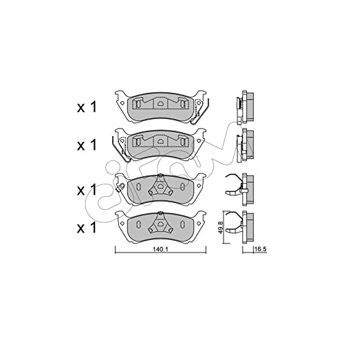 CIFAM 822-570-0 Bremsbeläge von Autoteile Gocht