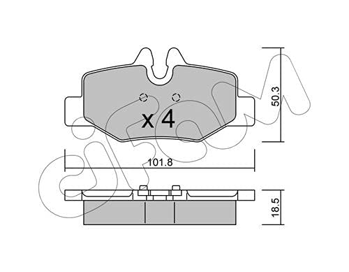 CIFAM 822-576-0 Bremsbeläge von Autoteile Gocht