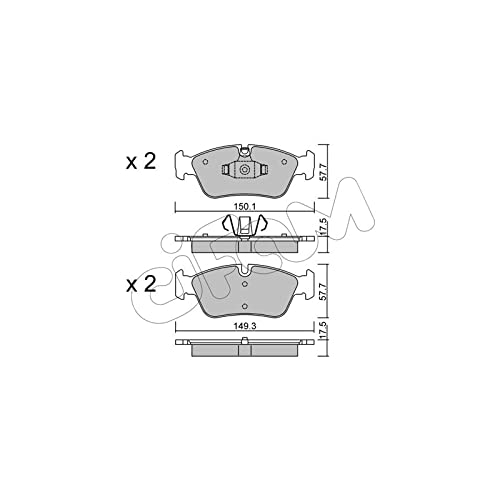 CIFAM 822-640-0 Bremsbeläge von Autoteile Gocht