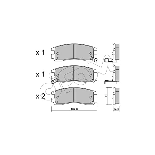 CIFAM 822-697-0 Bremsbeläge von Autoteile Gocht