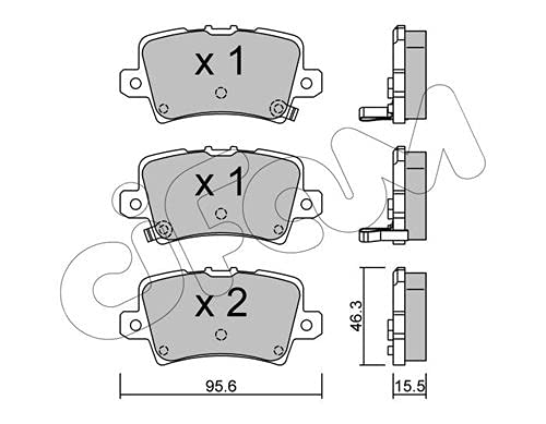 CIFAM 822-729-0 Bremsbeläge von Autoteile Gocht