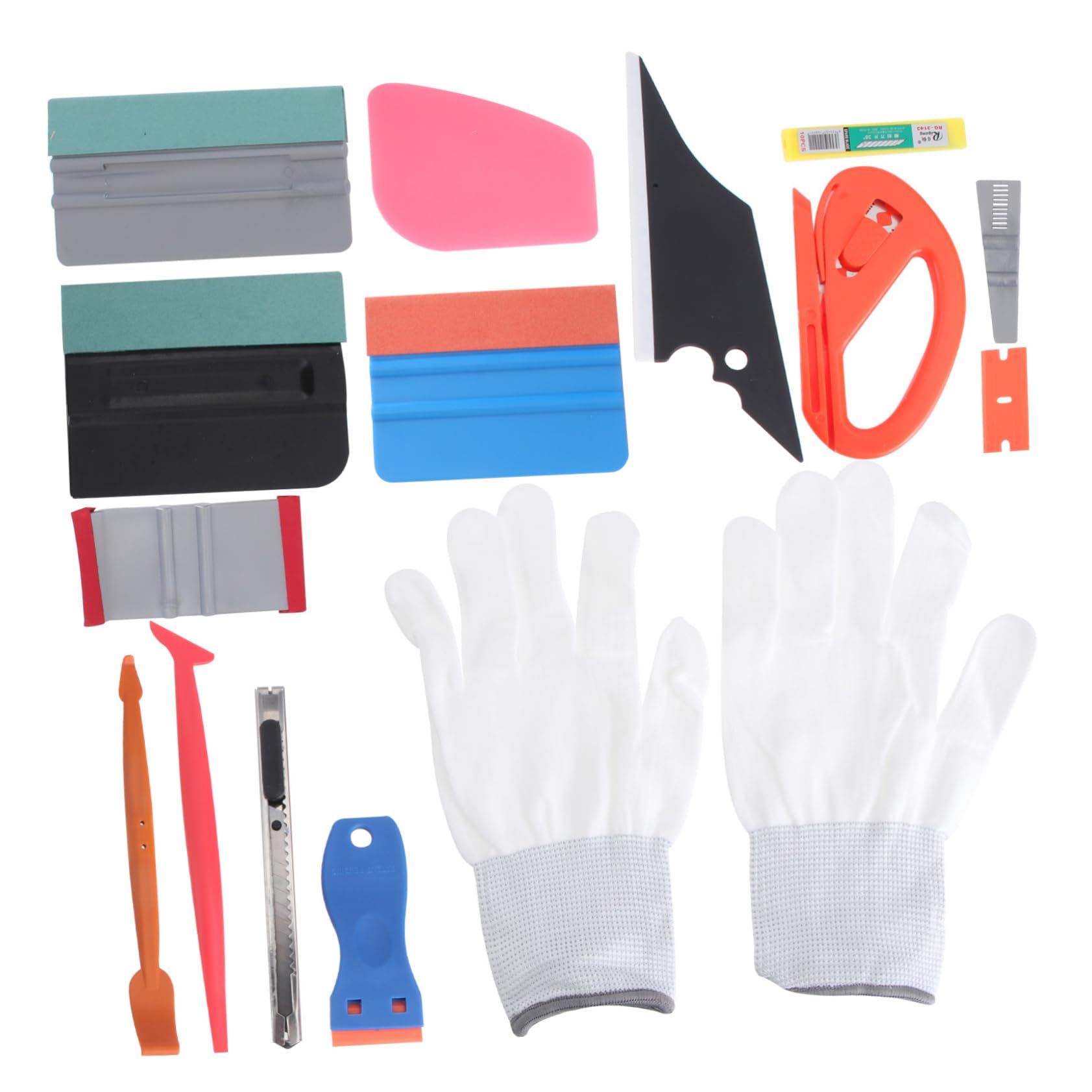 Ciieeo 15Stücke Teiliges Auto Folierungswerkzeug Set Fenstertönung Toolkit Mit Rakel Cutter Und Ersatzklingen Für Präzise Fahrzeugfolierung Und Blasenentfernung Ciieeo 15Stücke Teiliges Auto Folierungswerkzeug Set Fenstertönung Toolkit Mit Rakel Cutter Und Ersatzklingen Für Präzise Fahrzeugfolierung Und Blasenentfernung von Ciieeo