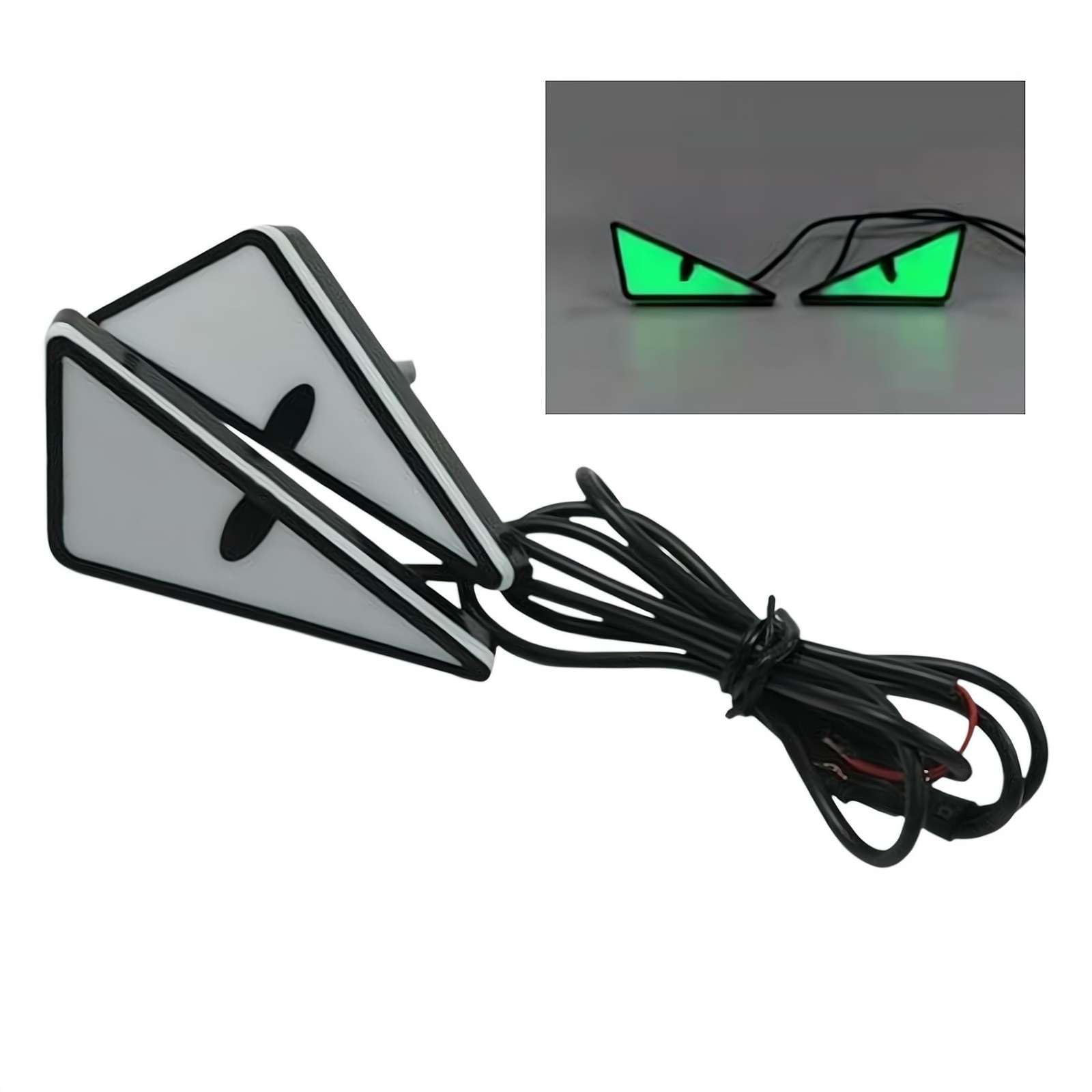 Cikiki USB Devil Eye Scheinwerfer, 2024 Neue Universal Motorrad LED Dämonenauge Licht, 12V LED Devil Eye Motorrad Scheinwerfer für jedes Motorrad Modell, DIY Auto Zubehör von Cikiki