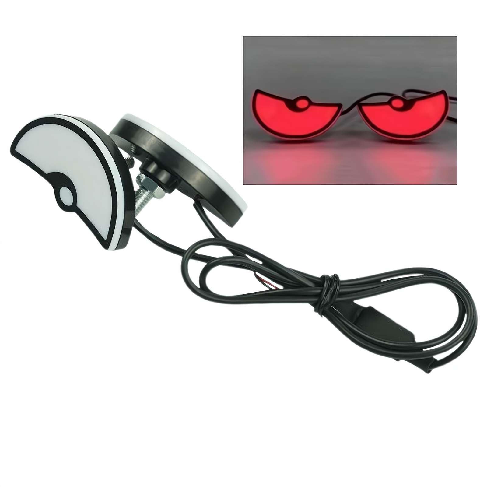 Cikiki USB Devil Eye Scheinwerfer, 2024 Neue Universal Motorrad LED Dämonenauge Licht, 12V LED Devil Eye Motorrad Scheinwerfer für jedes Motorrad Modell, DIY Auto Zubehör von Cikiki