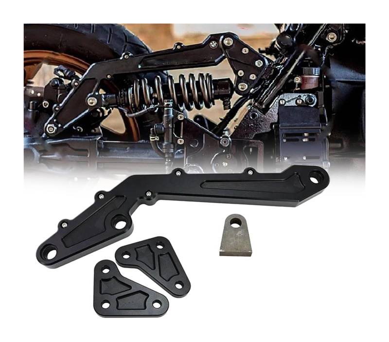 Federungsdämpfer Für K75 K100 K1100 Geändert Eingestellt Dämpfung Hilfsrahmen Suspension Sitz Motorrad Hinten Stoßdämpfer Halterung Pro-link Kit(Bracket) von Ciloc