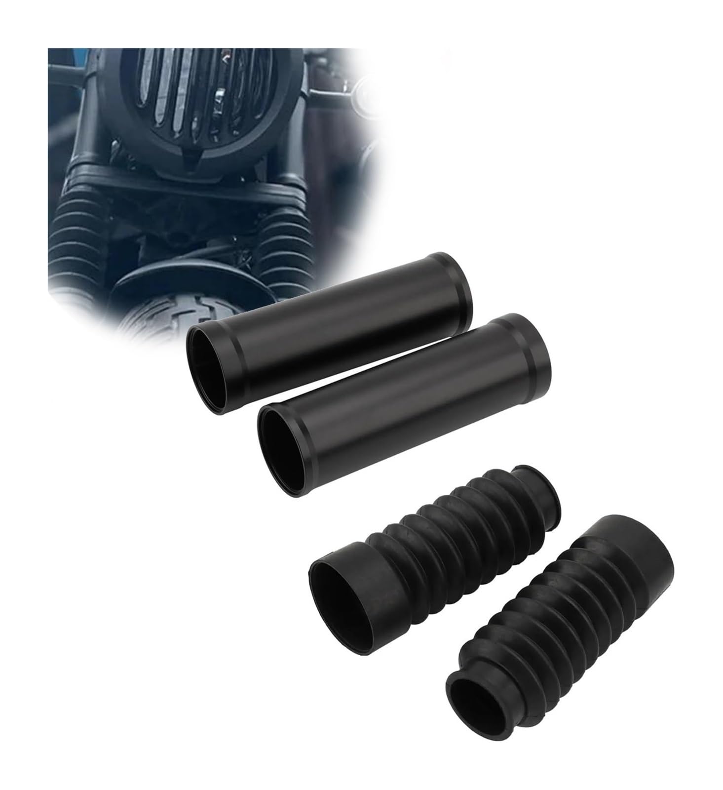 Federungsdämpfer Für Rebel 500 300 CMX500 CMX300 2018-2022 Motorrad Gabel Boot Slider Stoßdämpfer Abdeckung Gamaschen Zubehör(1 Set) von Ciloc