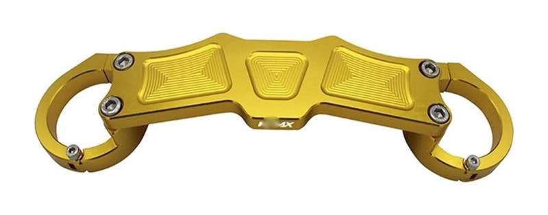 Federungsdämpfer Für Y&amaha NMAX125 155 V2 2020 CNC Motorrad Vorderradgabel Suspension Stoßdämpfer Balance Halterung Bar(Gold Nmax Logo) von Ciloc