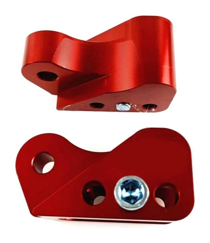 Federungsdämpfer Für Y&amaha RSZ Jog BWS Scooter Motorrad Hinterer Stoßdämpfer Rückwärtsadapter Erhöhung Refit Universal(Red 3 Holes 1pair) von Ciloc